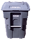 Green Trash Cart